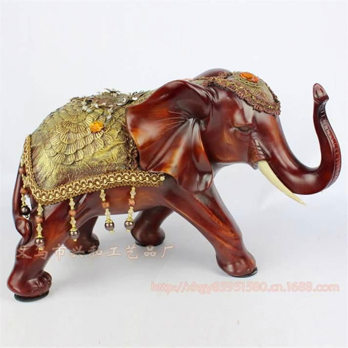 Resin Elephant Decoration Resin Elephant Craft Resin Thailand Elephant Figure