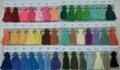 Polyester dope-dyed spun yarn 1