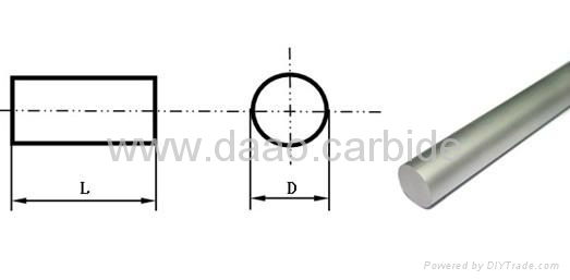 Tungsten carbide rod