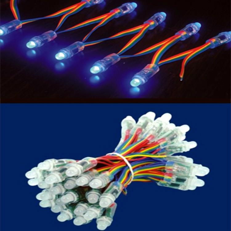 Hot sells LED single light waterproof rgb led string