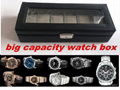 rectangle capacity leather   watch box