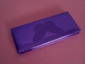 shiny leather design  purple cosmetic container 1