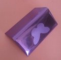 shiny leather design  purple cosmetic container 2