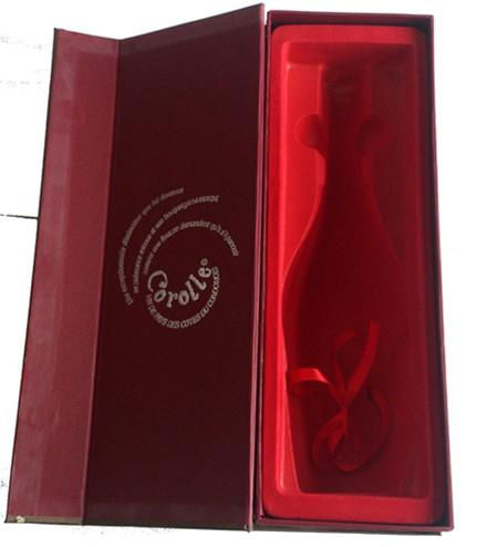 classical design foil stamping  with velvet wine  box 3