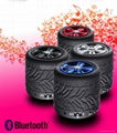 Tire roller PVC bluetooth speaker 1