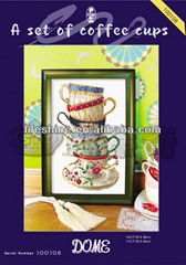 wholesale "a set of coffee cups" hand embroidery stitches