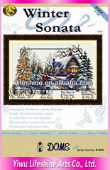 Top brand DOME adia fabric embroidery dmc cross stitch pattern