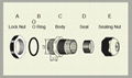 Cable glands nylon material  IP68 4