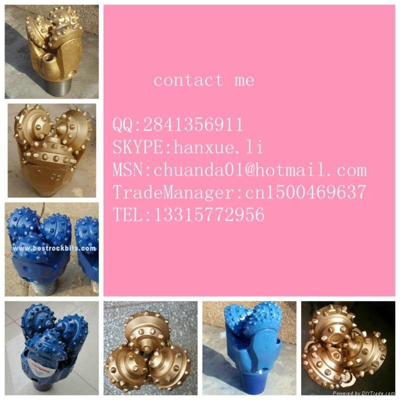 2013 Hotsale Tricone insert drill bit Manufacturer with API certification 4
