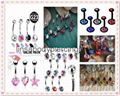 Navel belly ring body piercing jewelry 1