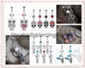 Navel belly ring body piercing jewelry 4