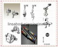 Ear/tragus stud piercing body jewelry 3