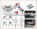 Ear/tragus stud piercing body jewelry 4