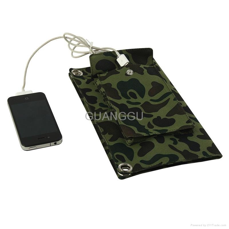 7W Folding Solar Panel Charger for iPhone/Phone 3