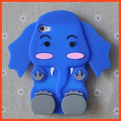 animal shaped silicone mobile phone case elephant shaped for iphone