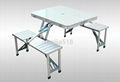 aluminum camping folding table with chairs 
