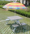 aluminum camping folding table with chairs  2