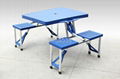 ABS picnic folding table with 4 seats