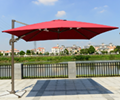 strong 3x3m square cantilever umbrella with water base 3