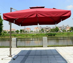 Aluminium Cantilever alfresco Umbrella 3 x 3m Square