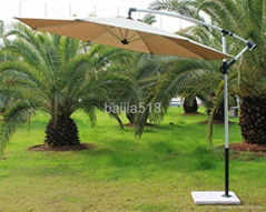 aluminum crank outdoor banana umbrella 