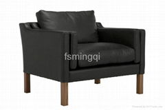 The good quality leather sofa chair