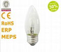 Eco halogen lamp C35 230V 42W E27