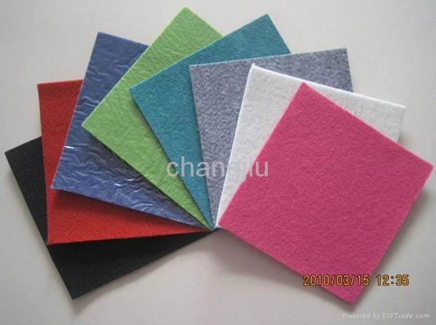 red plain exhibition carpet PE non woven 4