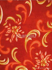 polyester red printed carpet non woven carpet