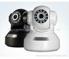 H.264 P2P 720P 1.0 Megapixel WIFI wireless IR-CUT SD card storage PTZ IP indoor 