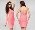 2013 Sexy deep V neak party evening celebrity wholesale bandage dress  1