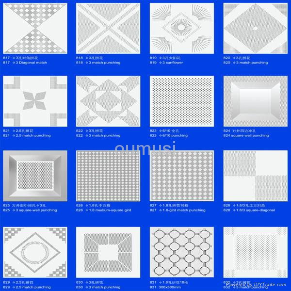 perforated aluminum ceiling tiles with coating or painting 5