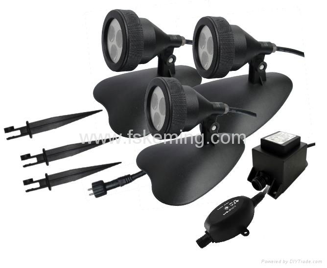 3W Waterproof LED Spotlight Kit