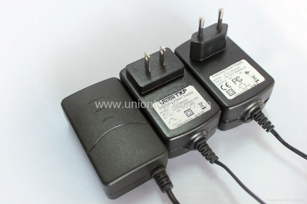 12V 2A wall ount power adapter