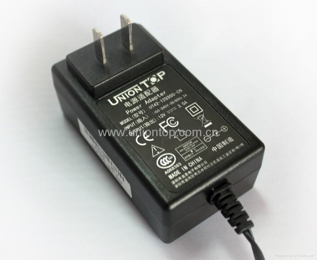 12V 3A wall mount power adapter  3