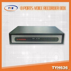 8 line voice recorder / phone recorder box / voice recording