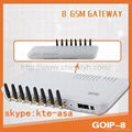 8 ports gsm voip gateway for call