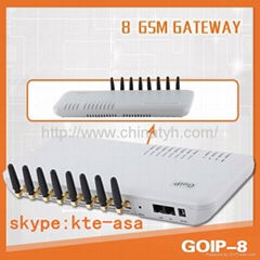 8 ports gsm voip gateway for call termination  asterisk pbx