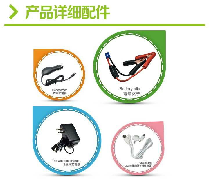 Mini car emergency starter power bank 4