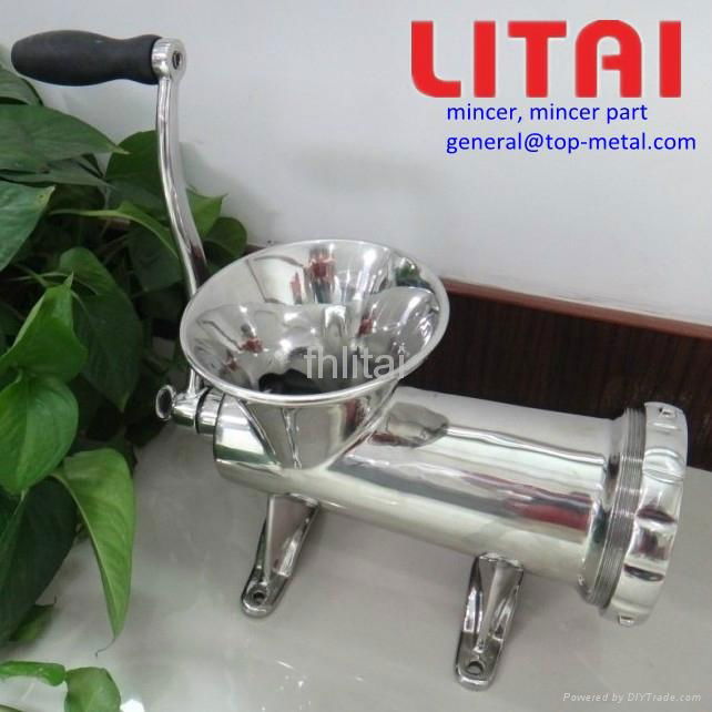 manual stainless steel meat mincer 3