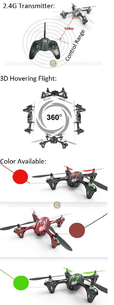 2.4G 4CH RC Quadcopter With Camera RTF  3