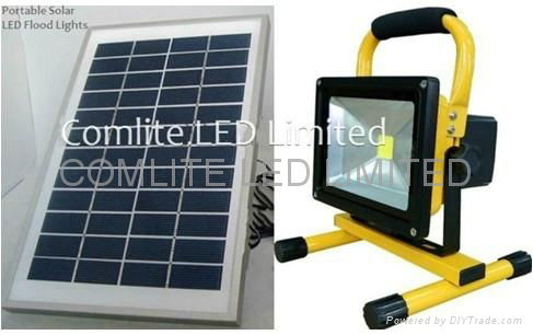 30w solar rechargeable LED flood light