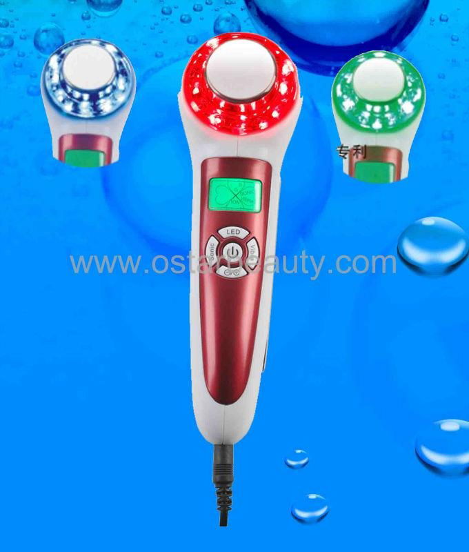 Bio light led Vibration Ultrasonic handheld beauty device (OB-LUV 01)