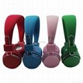 Colorful fashion bluetooth wireless stereo headphones with mic