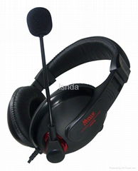 cheapest over head headset headphone with microphone for laptop computer