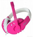 Hot sales colorful earphones and headphones with mic for computer 1
