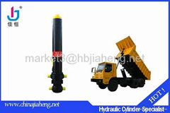 Telescopic hydraulic cylinders for dump trucks