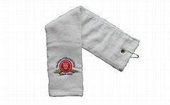 100% Cotton Velour Golf Towel with Embroidery Logo