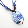 ceramic necklace pendant