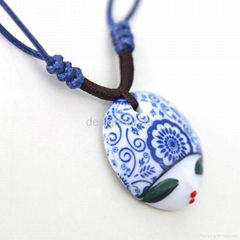 ceramic necklace pendant